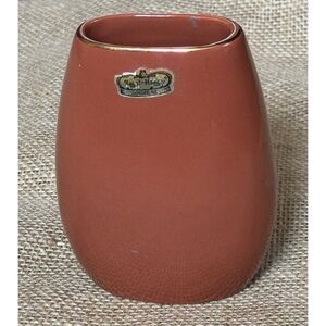 Vintage Royal Haeger Terracotta Orange Pottery Vase Small Minimalist Goblin Core